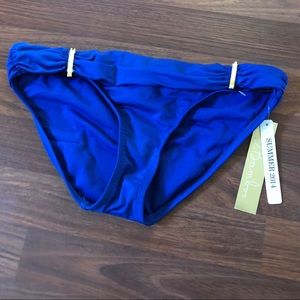 2Bamboo Blue Bikini Swimsuit Bottom Size XS